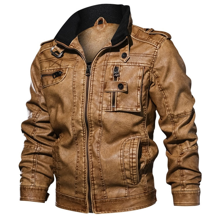 Veste slim faux cuir - mandenge -